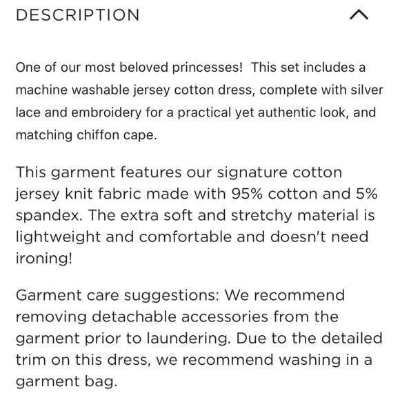 Only Little Once Elsa Dress and Cape Sz 8 - Picture 14 of 16